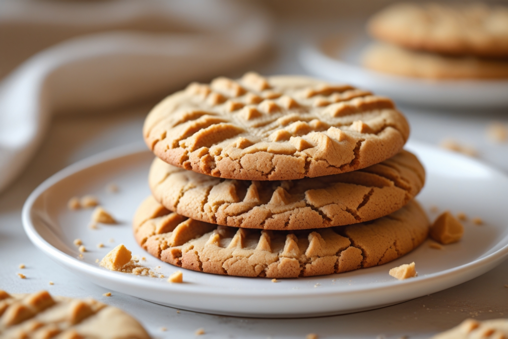 4 Ingredient Peanut Butter Cookies