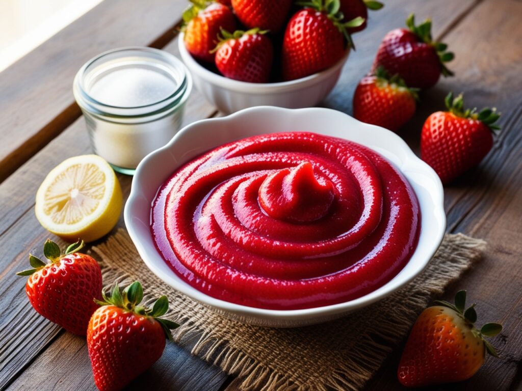 strawberry puree