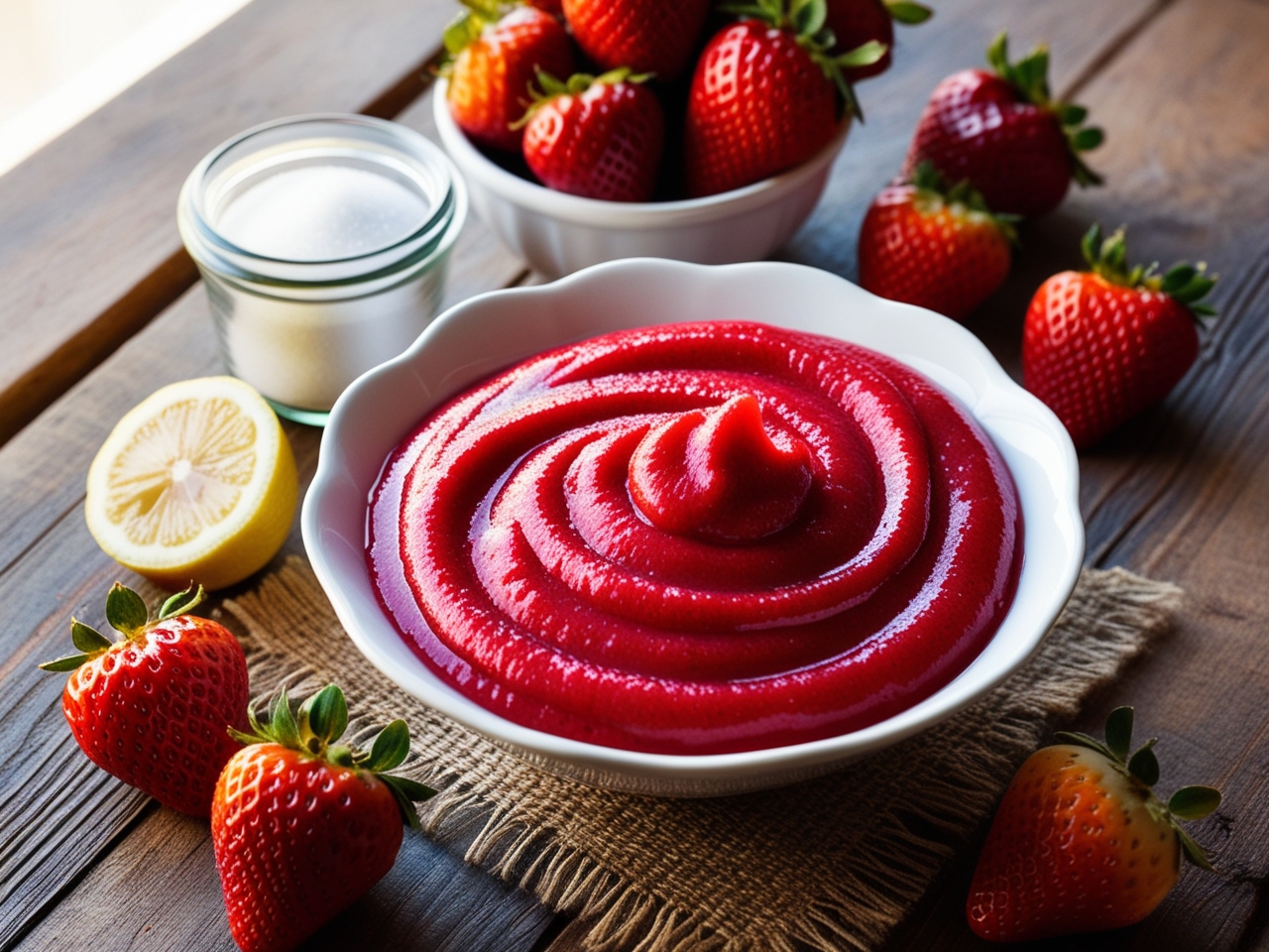 strawberry puree